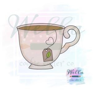Cortador de galletas de taza de té