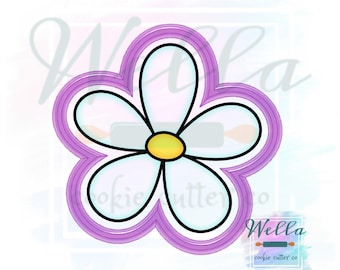 Wonky Daisy Flower Cookie Cutter, Flower Cookie Cutter