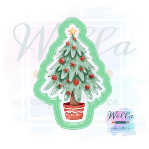 Christmas Tree in Pot Cookie Cutter