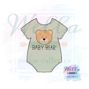 Baby Onesie Cookie Cutter, Baby Outfit Cookie Cutter image 1