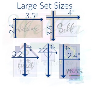 Housewarming Cookie Cutter Set with Optional Stencils, Realtor Cookie Cutter Set image 3