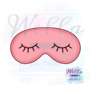 Sleep Mask Cookie Cutter, Eye Mask Cookie Cutter