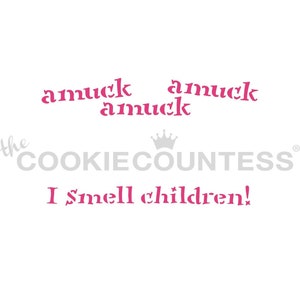 Cookie Stick Stencil - Witchy Sayings