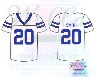 Football Jersey Cookie Cutter, Sports Jersey Cookie Cutter