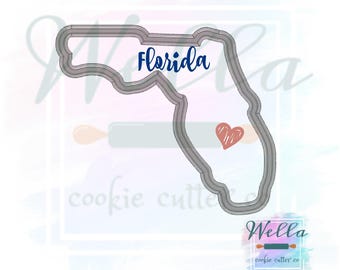 State of Florida Cookie Cutter, FL Cookie Cutter, Florida Cookie Cutter