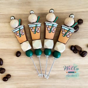 Herramienta para trazar líneas con temática de café para decorar galletas