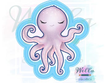 Octopus Cookie Cutter, Sea Themed Cookie Cutter, Under the Sea Cutter