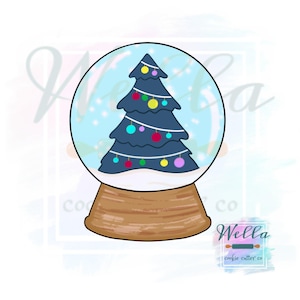 Snow Globe Cookie Cutter, Snowglobe Cookie Cutter, Winter Snow Globe Cutter, Christmas Cookie Cutter