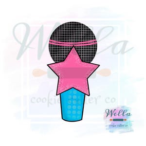 Microphone with Star Cookie Cutter