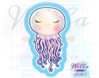 Jellyfish Cookie Cutter, Sea Themed Cookie Cutter, Under the Sea Cutter