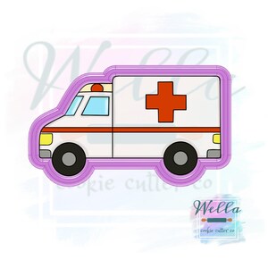 Delivery Truck Cookie Cutter, Ambulance Cookie Cutter image 3