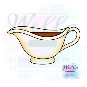 Gravy Boat Cookie Cutter, Thanksgiving Cookie Cutter