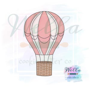 Hot Air Balloon Cookie Cutter, Travel Themed Cookie Cutter