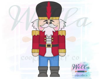 Nutcracker Cookie Cutter with Optional Stencil
