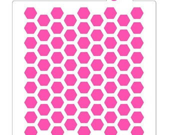 Honeycomb Pattern Stencil, Hexagon Pattern Stencil, Honeycomb Background Stencil, Bee Theme Stencil