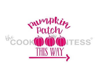Pochoir citrouille patch this way, pochoir biscuit citrouille, pochoir biscuit automne, pochoirs de décoration de biscuits automne, pochoir automne