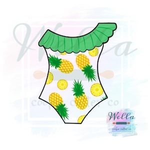 Swimsuit with Ruffled Top #1 Cookie Cutter