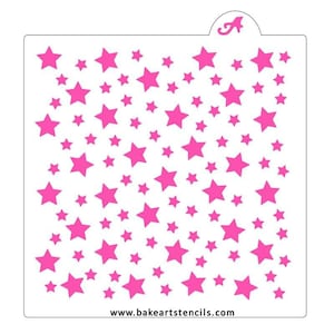 Space Stars Pattern Stencil, Stars Background Stencil, Space Stencil, Stars Stencil, Astronaut Stencil, Baby Shower Stencil