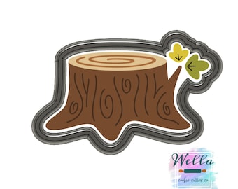 Tree Stump Cookie Cutter, Woodland Cookie Cutter