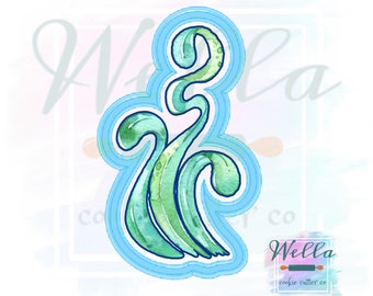 Seaweed Cookie Cutter, Sea Themed Cookie Cutter, Under the Sea Cutter, Ocean Themed Cutter