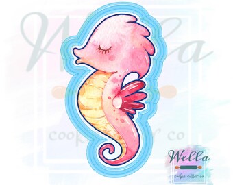 Seahorse Cookie Cutter, Sea Themed Cookie Cutter, Under the Sea Cutter