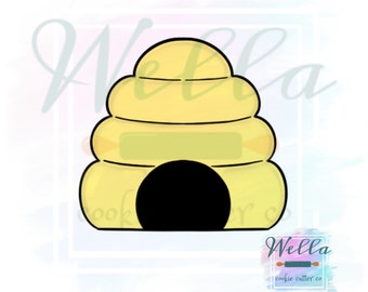 Bee Hive Cookie Cutter, Honey Bee Hive Cookie Cutter, Baby Shower Cookie Cutter, Sweet as can Bee Baby Shower