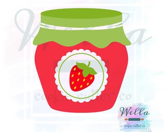 Strawberry Jam Jar Cookie Cutter