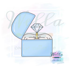 Wedding Ring Box #2 Cookie Cutter