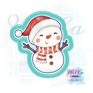 Snowman Cookie Cutter, Christmas Cookie Cutter, Winter Cookie Cutter