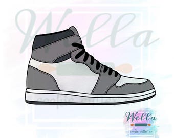 Cortador de galletas con forma de zapatilla de baloncesto con plantilla opcional