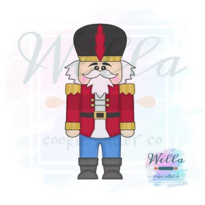 Nutcracker Cookie Cutter with Optional Stencil