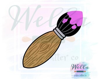 Cortador de galletas con diseño de pincel