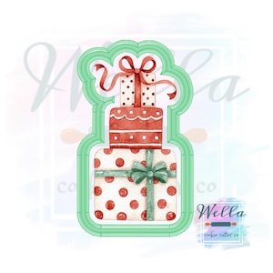 Stacked Presents #2 Cookie Cutter, Christmas Cookie Cutter