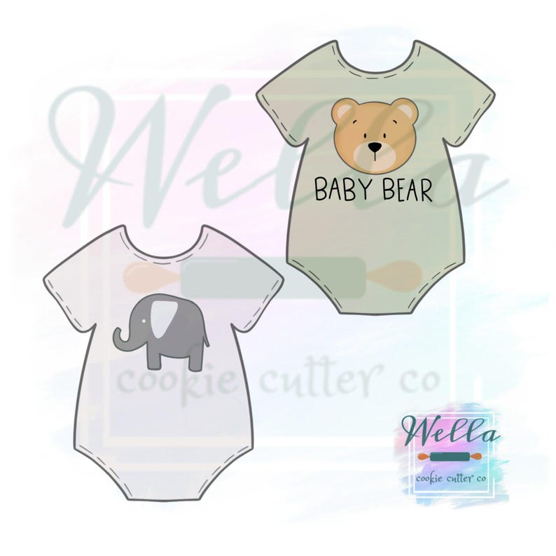 Baby Onesie Cookie Cutter, Baby Outfit Cookie Cutter image 5