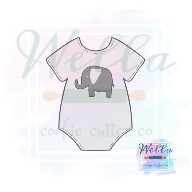 Baby Onesie Cookie Cutter, Baby Outfit Cookie Cutter image 2