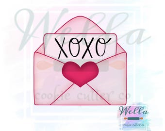Love Letter Cookie Cutter, Valentine's Day Cookie Cutter