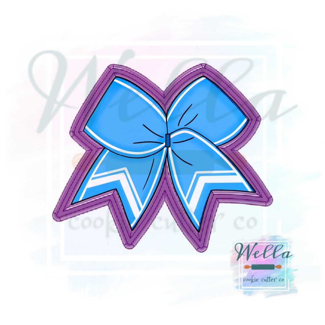 Cheer Bow Cookie Cutter Puffy Bow Cookie Cutter Hair Bow Etsy
