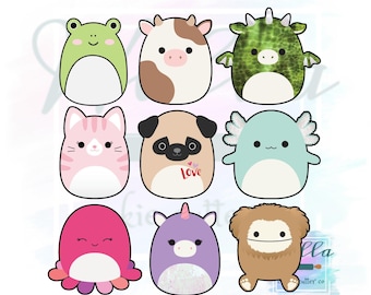 Animal Pillow Cookie Cutters, Chubby Animal Cookie Cutters