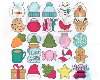 Mini-Adventskalender-Ausstechformen-Set (25 Stück)