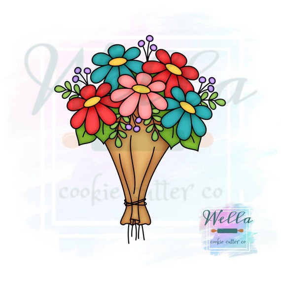 Emporte-pièce Bouquet de fleur personnalisé