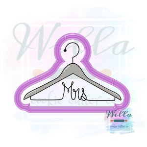 Mrs Bridal Hanger Cookie Cutter