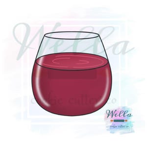 Stemless Wine Glass Cookie Cutter