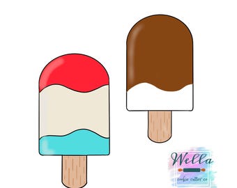 Ice Cream Popsicle Cookie Cutter
