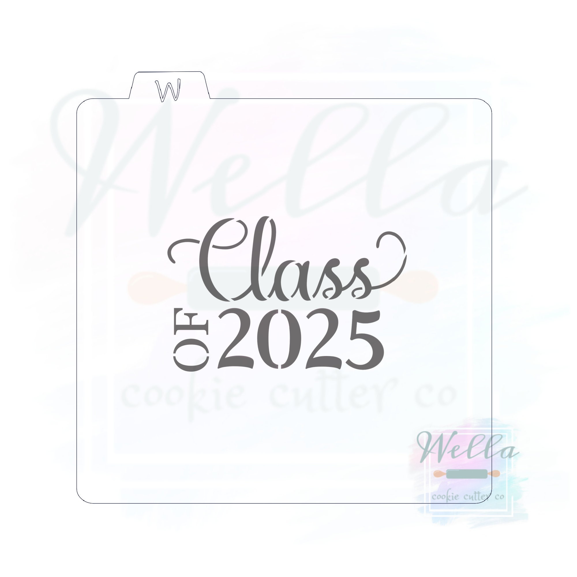 Graduation Class of 2025 Stencil Only - Etsy