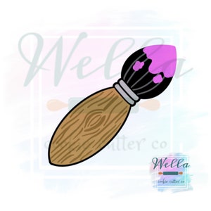 Paint Brush Art Cookie Cutter