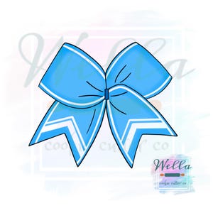 Cheer Bow Cookie Cutter, Puffy Bow Cookie Cutter, Hair Bow Cookie Cutter