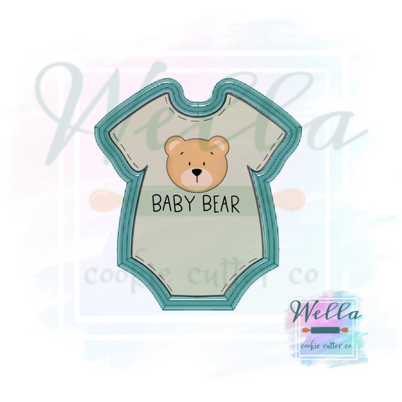 Baby Onesie Cookie Cutter, Baby Outfit Cookie Cutter image 3