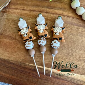 Outil à tracer n° 1 sur le thème Vache Highland pour la décoration de biscuits