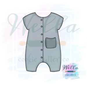 Baby Outfit #1 Cookie Cutter, Baby Shower Cookie Cutter