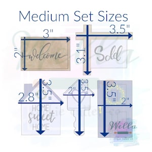 Housewarming Cookie Cutter Set with Optional Stencils, Realtor Cookie Cutter Set image 2